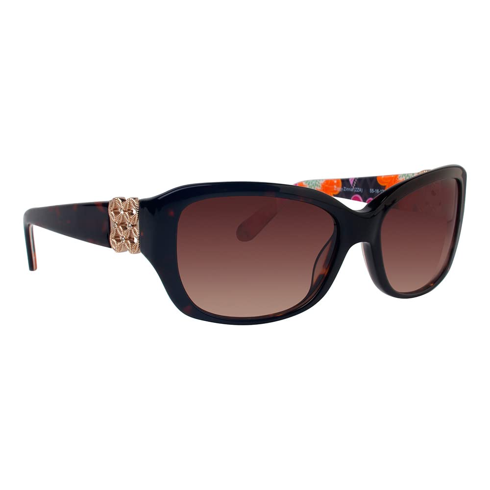 Amazon.com: Vera Bradley Maxine Gafas de sol rectangulares  display picture 1