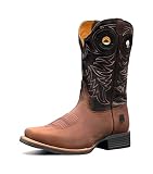 King USA Texas Men's NK Stanley 10 Western Genuine Leather Square Toe Premium Boots for Rodeo Ranche