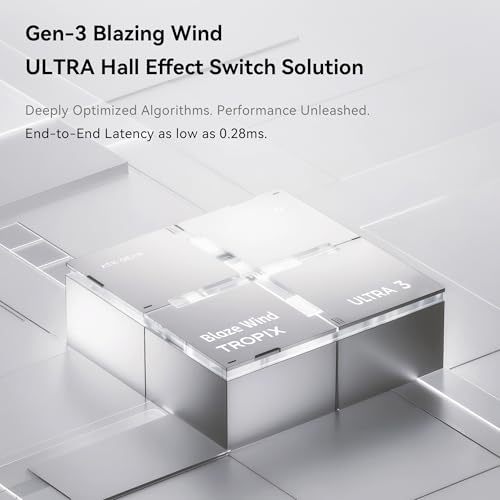 Image of ATK RS6+ 65% Wired Mechanical Gaming Keyboard, Aluminum Magnetic Switch, 8K Polling Rate, 0.08ms Ultra-Low Latency, 5-Layer Acoustic Padding, RGB Backlit, for PC Mac - Silver Samurai
