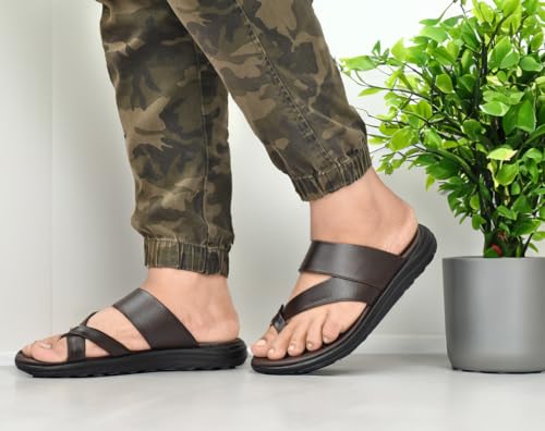 Image of HEALTH FIT Super Soft Ortho Care Bounce Back Anti-Skid Water Resistant Slippers /Doctor Chappal & Footwear-Men 114