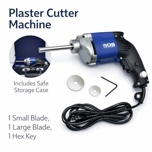 Image of Orthopaedic Heavy Aluminum Plaster Cutter Machine | Manual Cast Cutting Tool with 2 Stainless Steel Blades | Durable Cap Handle for Hospitals, Clinics & Medical Use