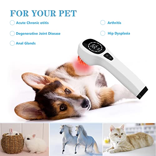 Red Light Therapy Device For Body Joint And Muscle Pain Relief, Infrared Light Therapy Cold Therapy Machine, Hand Held Coldtherapy Device(4X808Nm +12X650Nm)-White #TOP4