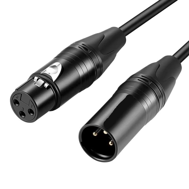 Mikrofon-XLR-Kabel, XLR-Stecker auf Buchse, Mikrofonkabel für Verstärker, Mischpult usw. (5 m)