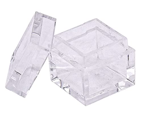 Image of 5pcs Acrylic Box Trays for 10mm 0.39 inch Element Cubes Clear Case Periodic Table Bracket for Elements Collections Science Education Displays