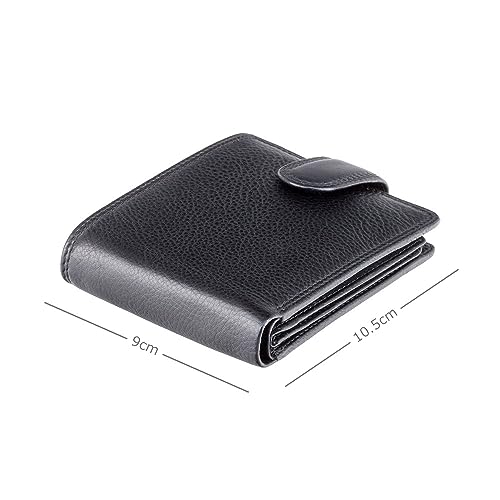 VISCONTI Heritage Collection Strand Leather Wallet with Tab Closure RFID Blocking HT13 (Black)3