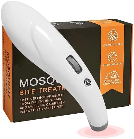 Bug Bite Itch Relief Thing. Electronic Mosquito Bites Itching Treatment Tool for Kids, Humans, Insect Bugbite Skin Itchless Reliever Pen, Insects Chigger Bee Wasp Sting Swelling Healer Chemical-Free