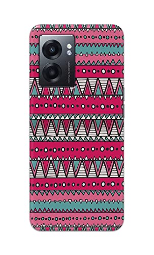 Image of Printed Hard Back Cover Case for Realme Narzo 50 5G Back Cover (Geometric Vintage Pattern) -1803