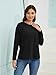 Ecavus Women’s Zip Maternity Nursing Tops for Breastfeeding Long Sleeves Casual Nursing Shirts Pregnancy Mama Clothes Black