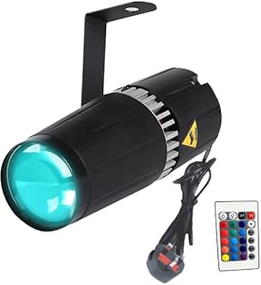 LED pinspot Stage Light,SENLAN 9W RGB 3-in-1 pinspot Light Beam Stage Lights by IR Remote Controller