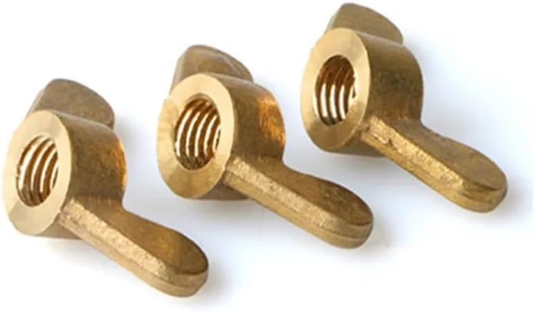 Wing nut, Hand Twist nut, Wing Nuts Nut Hand Tighten Brass(M10 3pcs)
