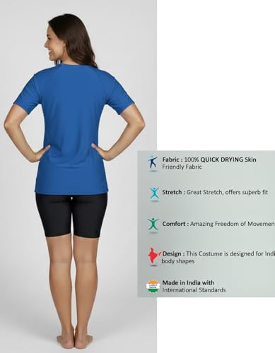 Image of ANJOR Swim Shorts & Half Sleeves Tshirt for Women