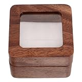 Porte-alliances pour la cérémonie – fabriqué avec des matériaux de qualité et une finition soignée, cet écrin à alliances est durable et résistant à la déformation et à la casse. boîtes à alliances en bois