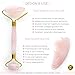 Rose Quartz Facial Roller By OSA - 100% Natural Jade Roller and Gua Sha Beauty Set – Reduces Wrinkles, Rejuvenates Skin, Tightens Sagging, Durable & All Natural Massaging Tool for A Younger Face