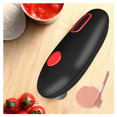 HAZARA Electric Can Opener Electric, Electric One Touch Button Automatic Can Opener, Suitable for Opening Cans of Various Sizes Lid Opener Jar Opener