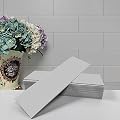 Avant Decor | Sample Tile | Stone Composite Subway Solid Color Tiles | Peel and Stick Kitchen Backsplash Tiles | Wall Tiles | 4” x 12” | Bex Metro Matte Stone