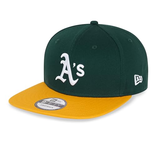 New Era Oakland Athletics MLB Essentials Green Yellow 9Fifty Snapback Cap - M - L