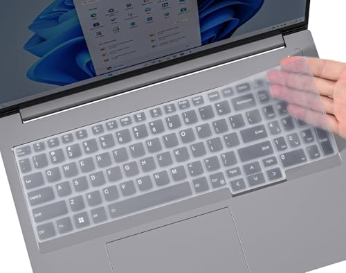 Image of Saco Keyboard Cover for 2025 2024 Lenovo ThinkBook 16 [Gen 6 Gen 7 Gen 8 Gen 9] 16-inch Laptop, ThinkBook 16p [Gen 4 & Gen 5] Keyboard Protector Skin- Clear