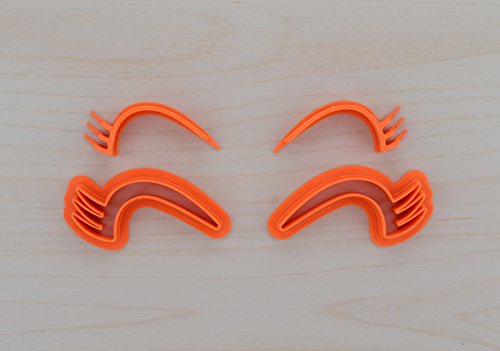 Unicorn Eyelashes 102 With Plunger Fondant Cutter (2.1 X 1.1 Inches) #TOP1