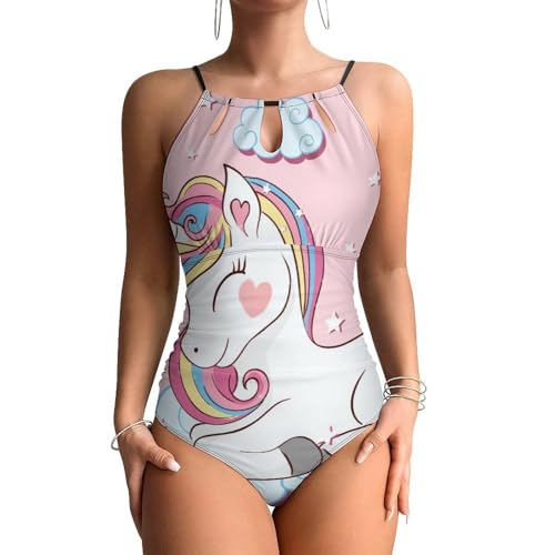 Monokini licorne rose pour des vacances à la plage réussies