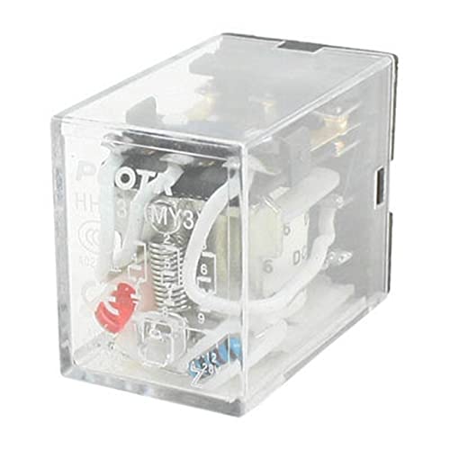 Relais HH53P 6V DC avec commande 3PDT 11 broches pour automatisme stable