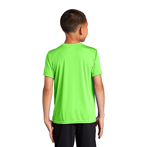 Port & Company Youth Performance Tee S Neon Green #TOP25
