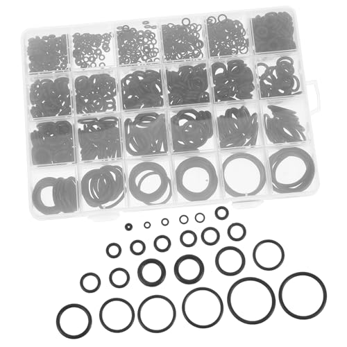 Cabilock Universal Ring Assortment Set 1020pcs Nitrile Seal Washers Kit Assorted Gasket Spacer Metric Repair Sealing Washers for Car Automotive Faucet