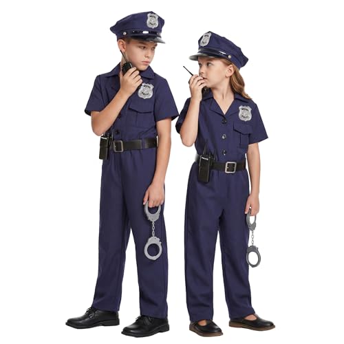 Disfraz Infantil de Policía para Niñas miniatura 1