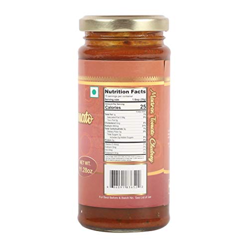 TAJ Gourmet Madras Tomato Chutney, (11.28oz)