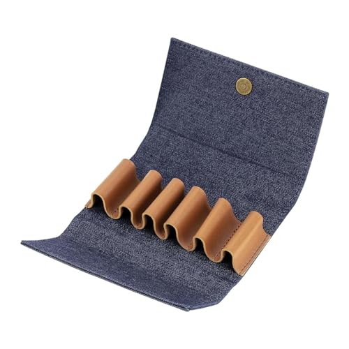 SUIOPPYUW Estuche rígido impermeable para aceites esenciales. Capacidad para 6 botellas. Ideal para llevar en bolsas de viaje o neceseres.