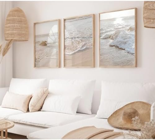 Beach Wall Art Decor Coastal Wall Art Pictures Ocean Canvas Wall ...