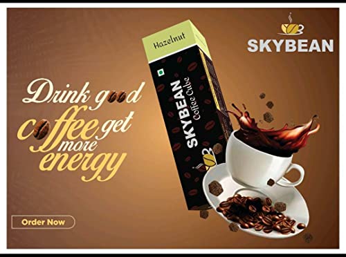SKYBEAN Cappuccino + Hazelnut Coffee Cube - 100g each Pack 100% Pure Coffee, Vegan, Real Ingredients, No Preservatives, Drop Stir and Enjoy, Suitable for Hot & Cold Coffee Drink - Image 4