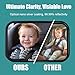 Oxnaleah Car Mirror for Baby,Shake proof,Shatterproof Baby Car Mirror for Safe Travel, 360° Rotation, Clear Wide View, Easy Install, Perfect