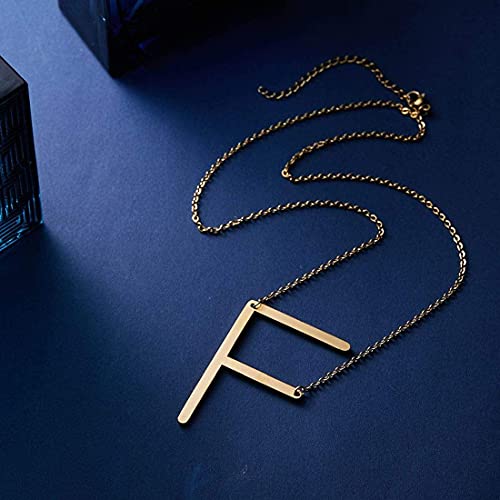 Image of Yellow Chimes Fashion Stainless Steel Gold Plated Initial Letter Pendant for Women and Girls