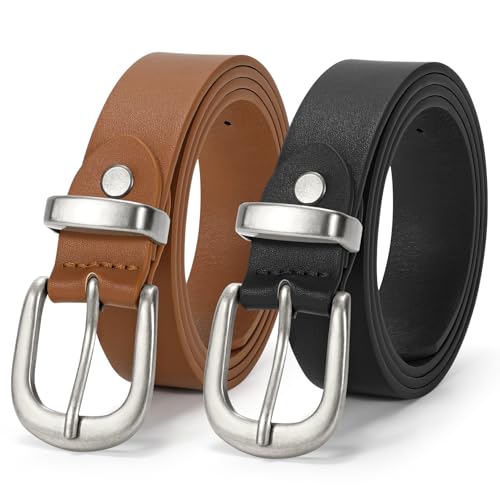 JASGOOD Womens Leather Belts for Jeans Pants 1.1