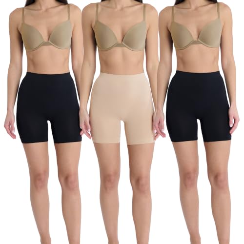 Image of Skinnygirl Women's Mid-Length Seamless Slip Shorts, Multipack