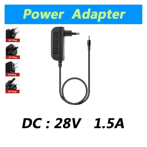 Adaptador de corriente AC 100-240V a DC 28V 1.5A con cable 2m miniatura 2