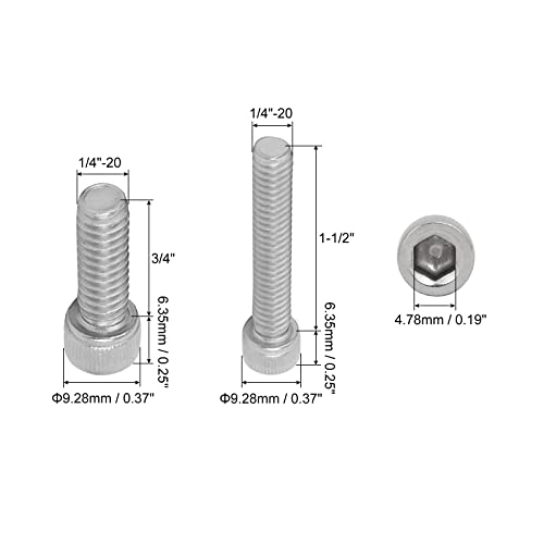 QUARKZMAN Esagono Incassato Testa Cappuccio Viti