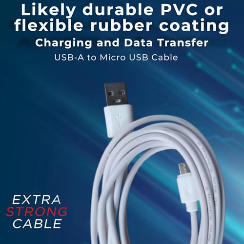 Image of Drumstone ( 𝟏𝟔 𝐘𝐄𝐀𝐑 𝐖𝐀𝐑𝐑𝐀𝐍𝐓𝐘 Long USB to Micro Cable - 2 Metre Fast Charging and Reliable Data Sync Performance Fast Charging and Data Sync Cable for Daily Use