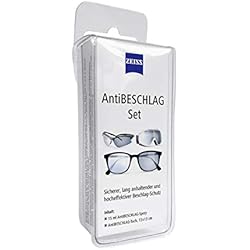Lentes Antiempañantes ZEISS Spray antivaho con 15 ml de contenido incluye un paño de limpieza para gafas para una protección duradera del empañamiento, incluso con alta humedad