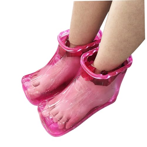 Bain de pieds maison relaxant dans ces chaussures de pédicure taille 42