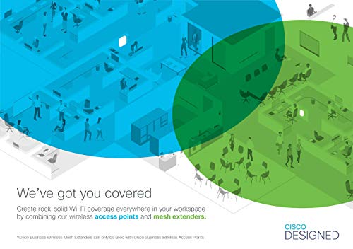 Image of (Refurbished) Cisco Business 143ACM-D-IN Wi-Fi Mesh Extender | 802.11ac | 2x2 | 1 GbE Port | Wall Mount | Limited Lifetime Protection (CBW143ACM-D-IN)