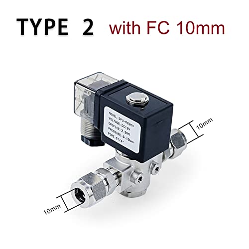 Électrovanne DN8 AC110V en acier inoxydable 304 normalement ouverte