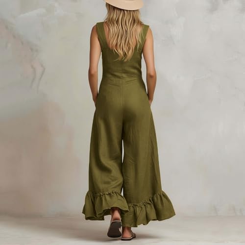 Peto de verano para mujer holgado con bolsillos para ir cómoda y fresca 6