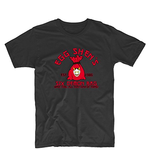 Motif Lapin Coupe Oeuf Design Shen Sac de six Demon Big Trouble In Little China Custom T pour homme sex Si T-shirt pour homme - noir - Taille unique