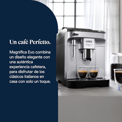 Cafetera De'Longhi Magnifica Evo superautomática con molinillo integrado y panel de 4 recetas 3