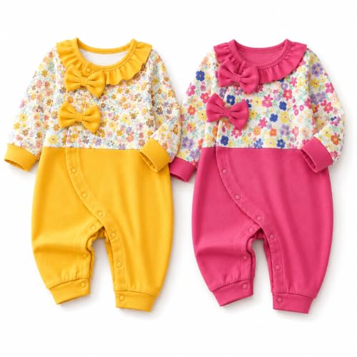 Image of EIO 100% Cotton Rompers Sleepsuits Jumpsuit Night Suits for Infants Newborn Baby Boys & Girls