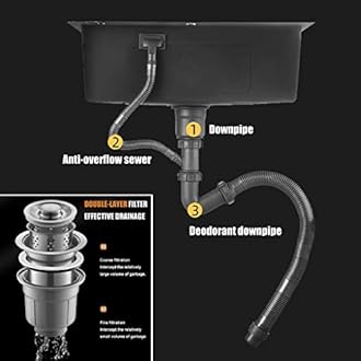 Bathroom Sinks Laundry Pool Balcony Household Stainless Steel Laundry Sink Wash Basin With Washboard Easy To Clean Double Sink Laundry Pool Gift ( Color : B , Size : 70*48*22cm )