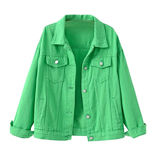 Veste en jean femme coupe décontractée idéale pour le printemps en taille M