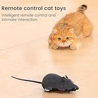 Katzenspielzeug Maus Elektrisch, Elektrisches Katzenspielzeug, Ferngesteuerte Maus für Katzen, Realistische Katzenmaus, Ferngesteuerte Ratte, Spielzeugmäuse für Katzenauslauf und Gegen Langeweile – Ansicht 4