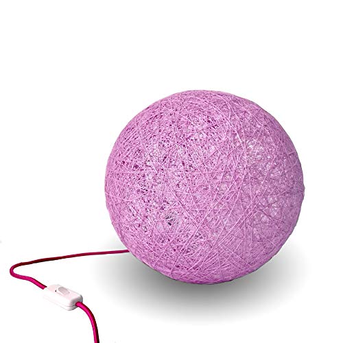 Lampe de table artisanale rose Table Sphere pour éliminer la lumière agressive